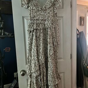 Floral Ruffle Maxi Dress